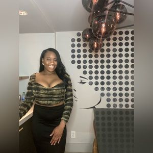 Zara ruffled crop top